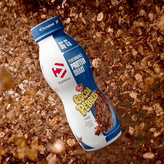 Dymatize Performance Protein Shake, Cocoa Pebbles, 30g Protein, 6.1g BCAA for Muscle Recovery, No Sugar, Low Fat, 24 Vitamins & Minerals, Gluten-Free, Ready to Drink, Snack,11.5fl oz,(Pack of 24)