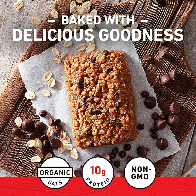 CLIF BAR - Energy Protein Bars - Chocolate Chip - Made with Organic Oats - Energy Bars - Non-GMO - (15 Pack)