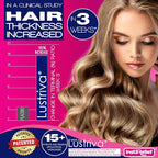 InstaRelief® Hair Growth with Lustriva® - Clinically Shown to Grow Thicker, Healthier Hair in 3 Weeks, Reduce Wrinkles and Fine Lines, with Biotin, Silicon, and Arginine, 60 Tablets