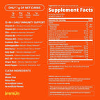Grüns Immun Sugar Free Immunity Gummies with Vitamin C, Zinc, MCT Oil, & Turmeric - Daily Immune Support Supplement for Adults - Sour Pineapple Flavor (28 Count)