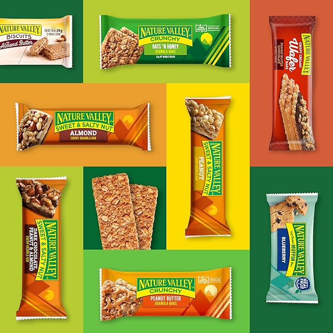 Nature Valley Biscuit Sandwiches, Almond Butter, 5 ct, 6.75 OZ (Pack of 12)