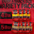 Jack Link's Beef Jerky Variety Pack - Original and Teriyaki - (9 Pack) 1.25 oz Bag - Ready to Eat Protein Snacks - 13g Protein per Serving - Made with 100% Real Beef