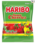 HARIBO Gummi Candy, Happy Cherries, 5 oz. Bag (Pack of 12)