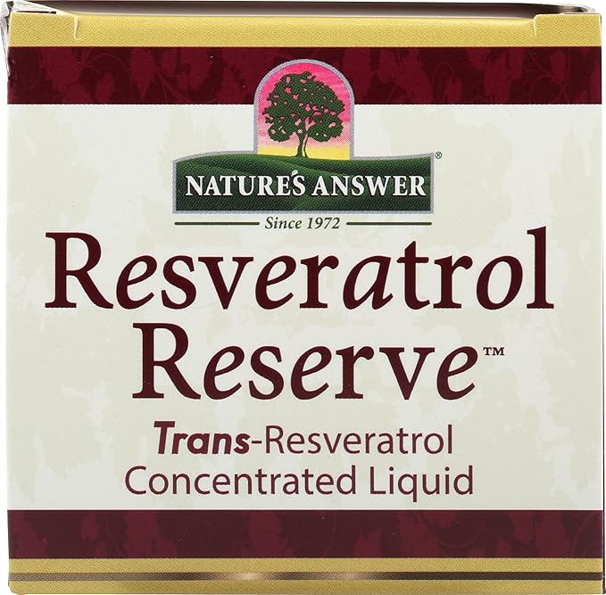 Nature's Answer Alcohol-Free Resveratrol Reserve, 5-Fluid Ounces | Packed with Antioxidants | Promotes Overall Health | Immune System Support | Single Count