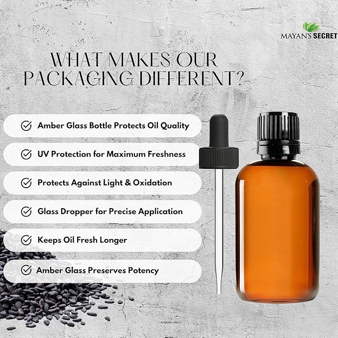 Pure Carrier and Essential Oils for Skin Care, Hair, Body Moisturizer for Face-Anti Aging Skin Care (Black Cumin Seed Oil Organic, 4oz)