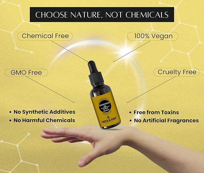 Earth N Pure Cedarwood Essential Oil for Skin and Hair | Natural and Therapeutic Grade | 100ML