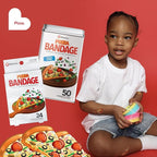BioSwiss Bandages, Pizza Shaped Self Adhesive Bandage Set, Latex Free, Sterile Wound Care, 24 Count