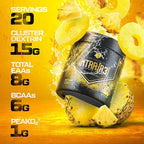 HOSSTILE Intra[R3] Intra Workout Powder, EAA & BCAA Drink with Carbs, Enhance Energy & Endurance, Build Lean Muscle & Improve Recovery, Pineapple Rush, 20 Servings