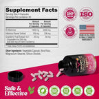 D-Mannose 2000mg with Cranberry & Hibiscus - Clinically Tested Strength for Urinary Tract Health - Supplement for Women - Bladder, Liver & Microflora Support - Made in USA - Vegan, 120 Capsules