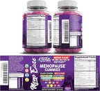 Menopause Supplement for Women Gummies with Black Cohosh, Wild Yam, DIM, Magnesium, Red Clover Chasteberry for Hormone Balance Relief Night Sweats Mood Plus Bergamot, Vitamin D3, Vitamin B6 B12