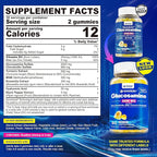 NEVISS Sugar Free Glucosamine Filled Gummies - Glucosamine Supplement Plus Chondroitin, MSM, Turmeric, Boswellia, Hyaluronic Acid, Vitamin D3 & Zinc, 120 Gummies, 60 Servings