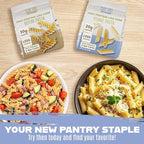 Care Free Kitchen Plain Penne 8oz (3 Pack) Keto Pasta Noodles, 20g High Protein, Low Carb 2g Net Carbs, 26g High Fiber