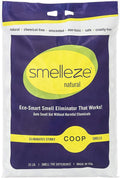 SMELLEZE Natural Chicken Coop Odor Eliminator Granules, Sprinkle in Chicken Coop, Bedding, Run, Pen, Nest & Yard - Unscented, Flock Safe Chicken Coop Deodorizer - 25 lbs.