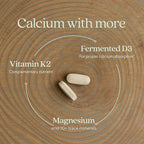 New Chapter Calcium Supplement – Organic Plant Calcium for Women Under 40, with Vitamin D3 for Absorption + Vitamin K2 + Magnesium, Vegetarian, Gluten Free - 60 Count