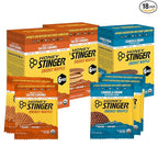 Honey Stinger Organic & Gluten Free Energy Waffle Variety Pack of 18, 12 Salted Caramel and 6 Cookies & Cream Waffles, Nutritious Stroopwafel Snack for Exercise, Endurance and Performance