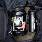 NutraBio Classic Whey Protein Powder Supplement - 25g of Protein Per Scoop - Full-Spectrum Amino Acid Profile with No Fillers, Artificial Colors, or Preservatives - Strawberry Shortcake, 2 Pounds