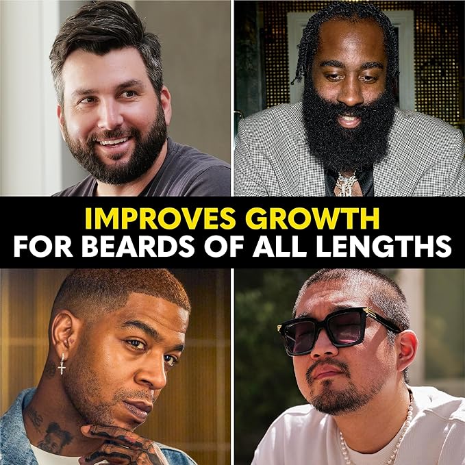The Beard Club - Biotin Beard Growth Vitamins - Support A Thicker Fuller Beard, Fill in Patches - Minerals & Multi-Vitamins Help Support and Stimulate Healthier Facial Hair Growth