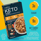 Ratio Trio Maple Almond Crunch Cereal, 10g Protein, Keto Friendly, 10.4 oz (Pack of 4)