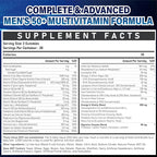 Sugar Free Multivitamin Gummies for Men 50 Plus - Methylated Multivitamin with Omega-3, CoQ10, Elderberry & Turmeric for Energy, Immune, Gut, Health Support - Vegan, Non-GMO, Gluten-Free