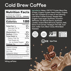 OWYN 100% Vegan Plant-Based Protein Shake, Cold Brew Coffee, 12 Pack, with 20g Plant Protein, Omega-3, Prebiotic supplements, Superfoods Greens Blend, Gluten-Free, Soy-Free, Non-GMO