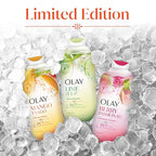 Olay Body Wash for Women, 24/7 Skin-Loving Freshness, Miami Mocktails, Plant Based Cleansers, Vitamin B3 & Antioxidant Blend, For All Skin Types, Mango Tango with Mango & Hibiscus Scent, 22 fl oz