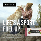 POSSIBLE Snack Bar - Whole Food Snack to Support a Healthy & Active Lifestyle - 10g of Organic Plant-Based Protein - Energy Support with Healthy Fats - Strawberry Beet Almond, 12 Count (Pack of 1)