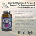 Birthright Bloom Prenatal Supplement – Animal Based Whole Food Prenatal with Grass Fed Liver, Fish Roe, Bone Marrow, Colostrum, Magnesium & Traditional Herbs