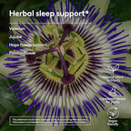 Calm & Sleep Syrup Supplement, Naturally Reduce Stress and Improve Sleep with Valerian Root, Hops Flower Extract, and Passionflower - 6.7oz