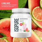 Isopure Clear Whey Isolate Watermelon Lime Protein Powder 16 Servings + 1 Bottle of Clear Protein Water with Electrolytes, 15g Whey Protein Isolate, Zero Sugar, Mixed Berry, 20 fl oz Bottle