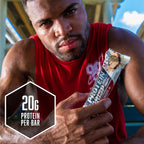 BSN Protein Crisp Bar, Peanut Butter Crunch, 20 Gram Protein Snack Bars with Whey and Fiber, Gluten-Free Crunchy Energy Bars for Workout, Fitness, On-the-Go, 12 Count
