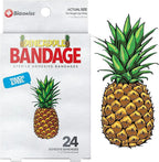 BioSwiss Bandages, Pineapple Shaped Self Adhesive Bandage Set, Latex Free, Sterile Wound Care, 24 Count