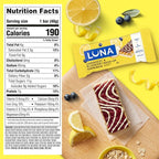 LUNA Bar - Mash-Ups LemonZest + Blueberry Flavor - Gluten Free Snack Bars - Non-GMO - Protein Bars - Made with Organic Oats (15 Pack)