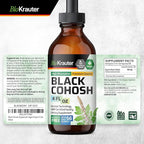 BIO KRAUTER® Perimenopause & Menopause Supplements for Women* - Pure Vegan Black Cohosh for Mood Support & Women's Wellness - Black Cohosh Supplements 4 Fl.Oz 56-Day Supply, Alcohol & Sugar Free