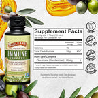 Barlean's Olive Leaf Complex Liquid Immune Support Supplement, 95mg Oleuropein Antioxidants, 8 oz