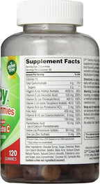 21st Century Vitajoy Multi Gummies Plus Extra C, Orange, Cherry and Strawberry, 120 Count