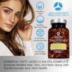EFA Complete with Optimal Omega 3 6 9 Levels of Potency Flax Oil, Fish Oil, Borage Oil, and Evening Primrose Oil 800mgs (90count) 3rd Party Tested - High in GLA and 369 Omegas (Pack of 2)