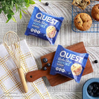 Quest Nutrition Blueberry Muffin, 10g Protein, 3g Net Carb, 2g Sugar, Protein Snack, 8 Count