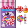 BioSwiss Bandages, Sweet Candies Shaped Self Adhesive Bandage Set, Latex Free, Sterile Wound Care, 50 Count