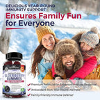 BioSchwartz Elderberry Gummies with Zinc and Vitamin C - Natural Immune Support for Adults & Kids - Black Sambucus Elderberries - Third-Party Tested, Non-GMO, Vegan Multimineral Supplement, 60 Count