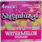 Shrumfuzed Proprietary Nootropic Gummy 3200mg - Lion's Mane, Reishi, Chaga, and Cordycep Nootropic Mushroom Blend (4, Watermelon)