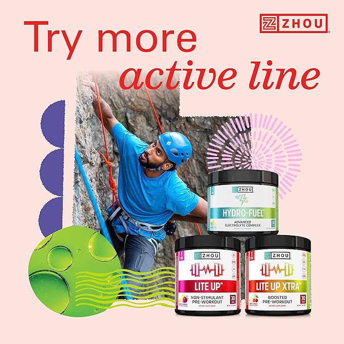 Zhou Boost Elite - Energy Supplement, Natural Muscle Support Pills for Men with Tribulus, Fenugreek, Zinc, Tribulus, Ginseng, and Maca, Gluten Free, Non-GMO - 90 Veggie Capsules