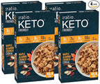 Ratio Trio Maple Almond Crunch Cereal, 10g Protein, Keto Friendly, 10.4 oz (Pack of 4)