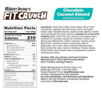 FITCRUNCH Snack Size Protein Bars, 6-Layer Baked Bar, 5g of Sugar & Soft Cake Core (9 Bars, Chocolate Coconut Almond)