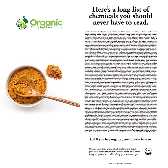 Organic Turmeric Powder w/Curcumin | 2.82 Ounce | USDA Organics and Non-GMO | 100% Raw and Natural by OSR
