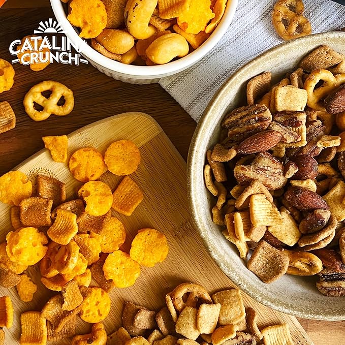 Catalina Crunch Protein Snack Mix with Cheese Crisps | 10g Protein, 1g Sugar per Serving | Good Source of Fiber, Keto, Gluten Free | Variety Pack (Pack of 6) - Packaging May Vary
