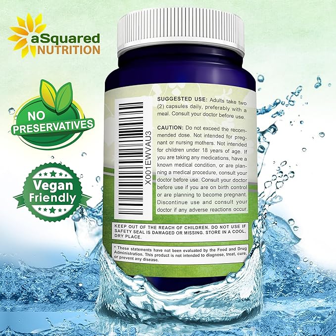 aSquared Nutrition DIM Supplement 300mg Per Serving Plus BioPerine - 200 Veggie Capsules - Diindolylmethane DIM Max Strength Pills to Support Estrogen Metabolism & Balance, Menopause, Hormonal Acne