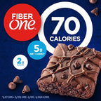 Fiber One 70 Calorie Brownies, Chocolate Fudge, Snack Bars, 12 Count (Pack of 4)
