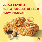 Atkins Soft Baked High Protein Bars, Vanilla Macadamia Nut Flavor, 15g Protein, 4g Net Carbs, 2g Sugar, Excellent Source of Fiber, High Protein, 6 pack (4 bars each)