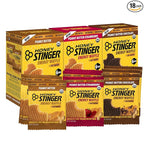 Honey Stinger Organic Peanut Butter Energy Waffle Variety Pack of 18, 6 Pack Each of Peanut Butter, PB Chocolate and PB Strawberry, Nutritious Stroopwafel Snack for Exercise, Endurance and Performance