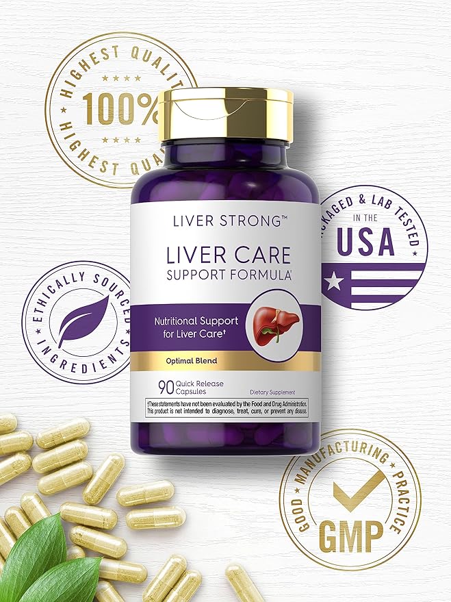 Carlyle Liver Support Supplement for Men and Women | 90 Capsules | Complex Blend with Milk Thistle, NAC, Dandelion Root Extract | Non-GMO and Gluten Free